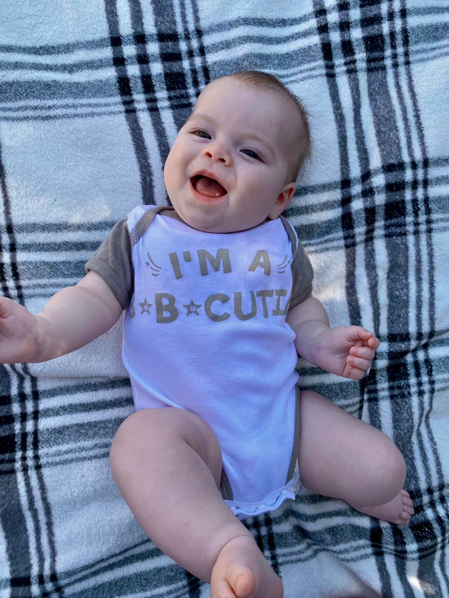 "I'm a B-B-Cutie" Baby Onesie